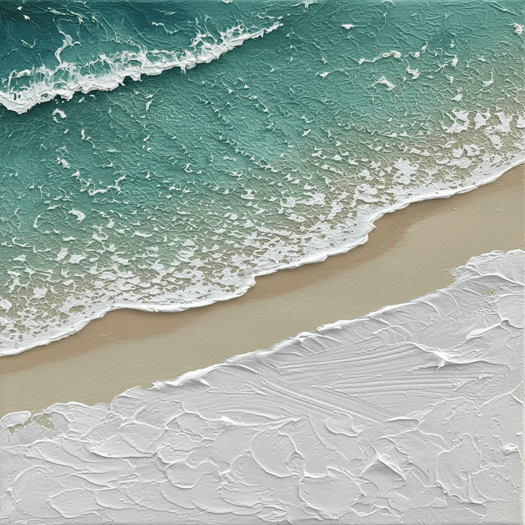 Coastal Ocean Wave Shore Break - Wall Art by Fir Gallery - Abstract wall art