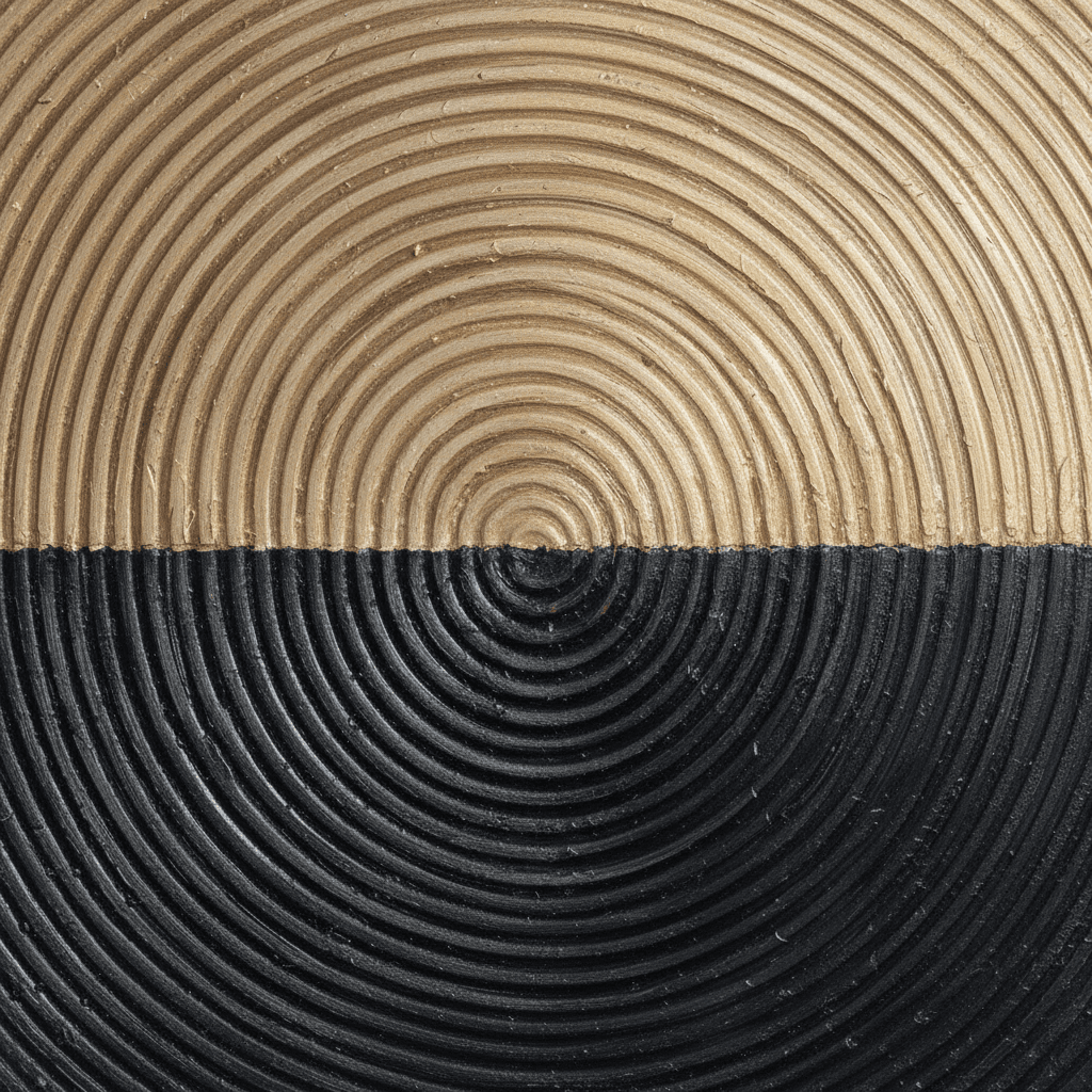 Concentric Circle Neutral Convergence - Wall Art by Fir Gallery - Abstract wall art