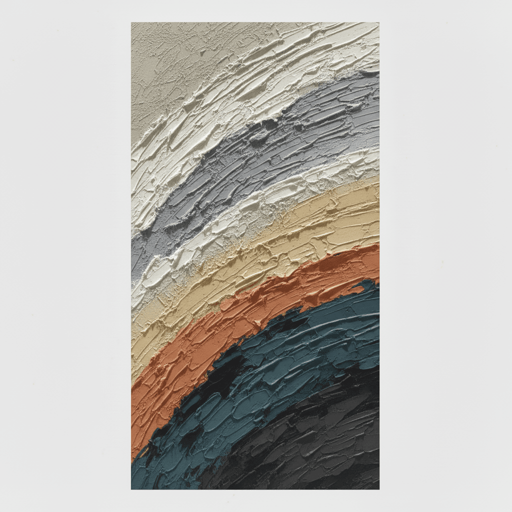 Textured Abstract Neutral Slow Interval - Wall Art by Fir Gallery - Abstract wall art