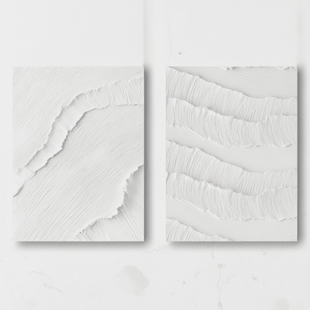Monochrome Textured Abstract Still Tide - Wall Art by Fir Gallery - Abstract wall art