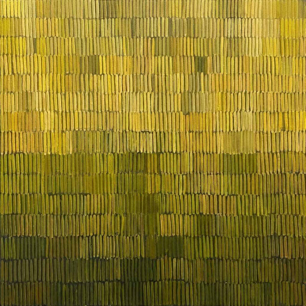 Abstract Olive Green Slow Field - Wall Art by Fir Gallery - Abstract wall art