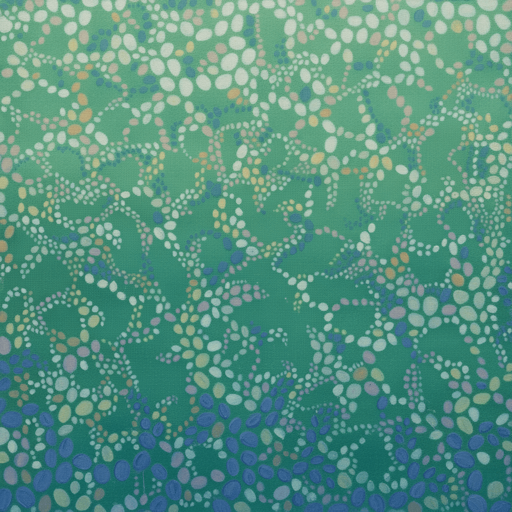Sage Green Abstract Pebble Scatter - Wall Art by Fir Gallery - Abstract wall art