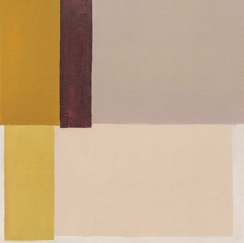 Minimalist Gold Geometric Quiet Interval - Wall Art by Fir Gallery - Abstract wall art