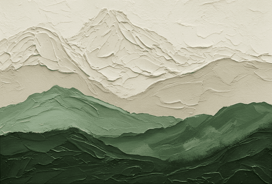 Green Mountain Landscape Still Ridge - Wall Art by Fir Gallery - Abstract wall art