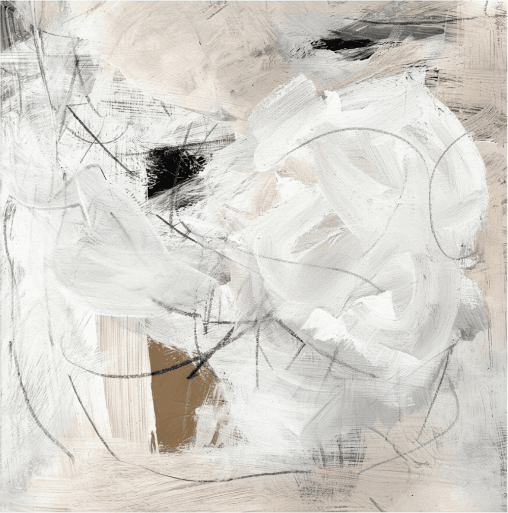 Monochrome Abstract Quiet Interval - Wall Art by Fir Gallery - Abstract wall art