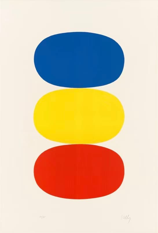 Primary Color Stacked Forms - Wall Art by Recca Art - Abstract wall art