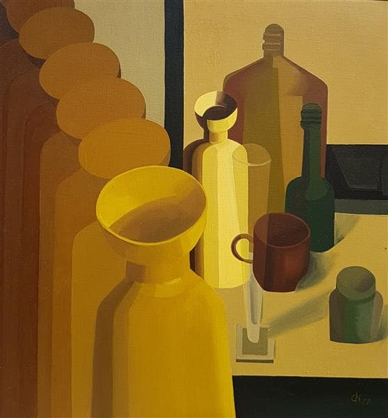 Still Life Composition Golden Hour - Wall Art by Recca Art - Abstract wall art