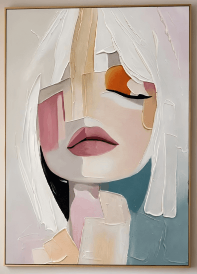 Abstract Portrait Quiet Gaze