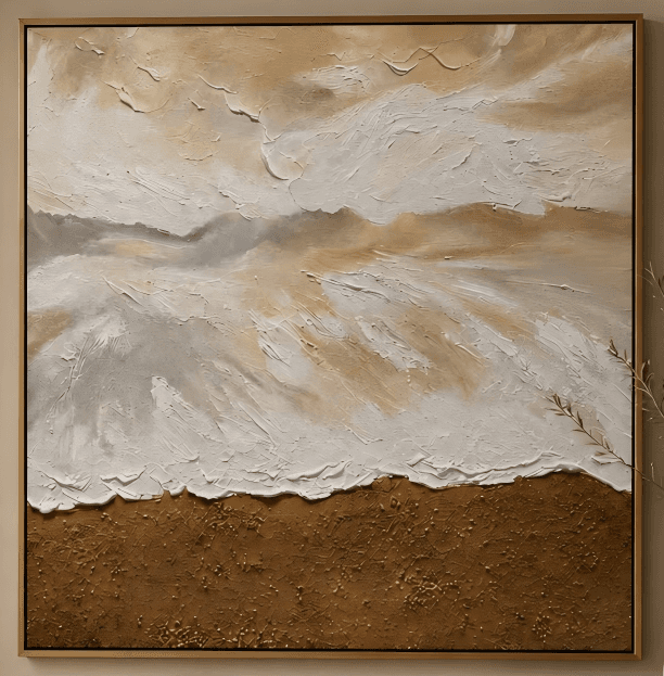 Textured Landscape Warm Horizon