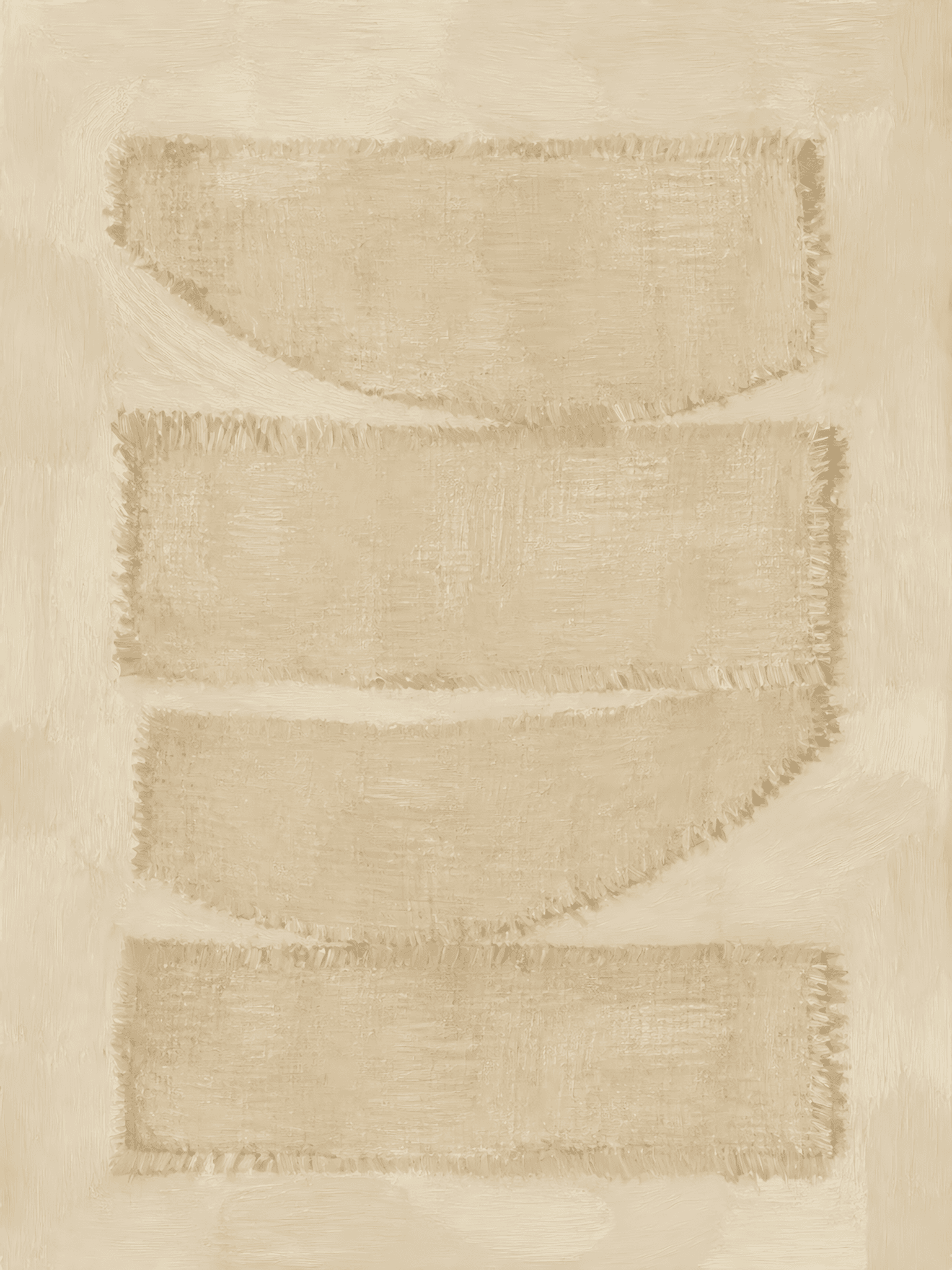 Woven Linen Layered 3D Textured Canvas Wall Art