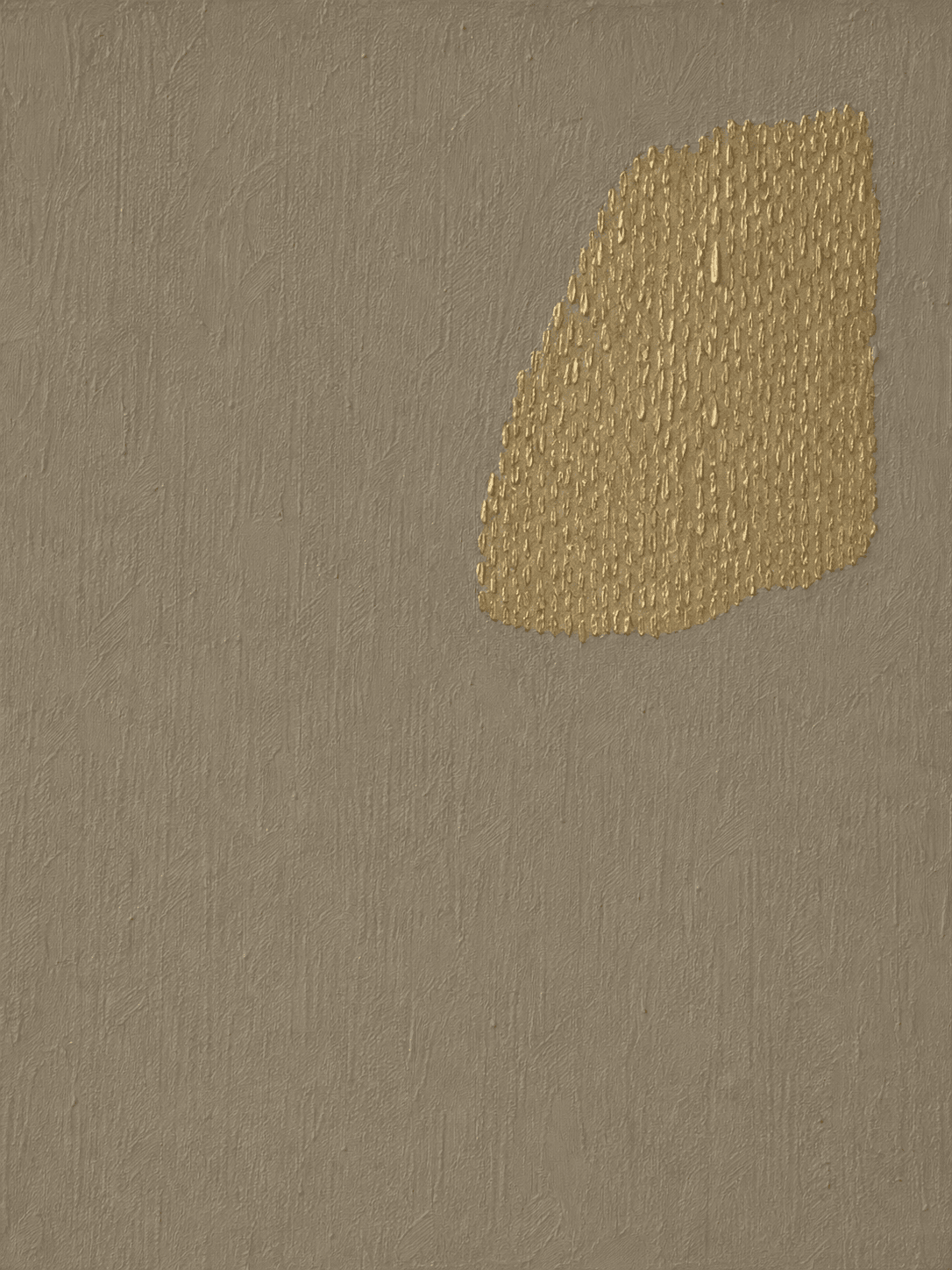 Minimalist Gold Accent Taupe Textured Canvas Wall Art