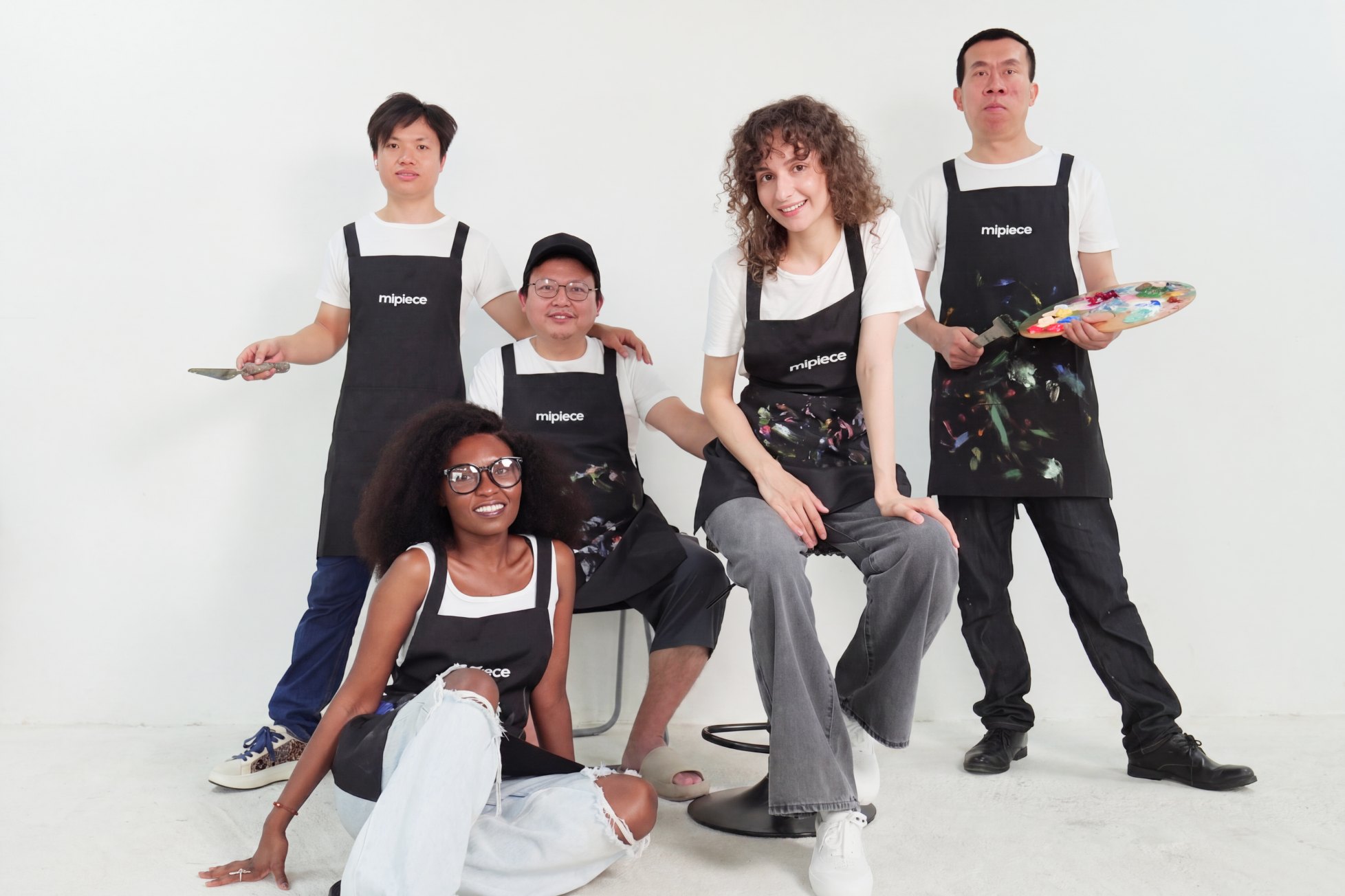 The mipiece artist team in the studio